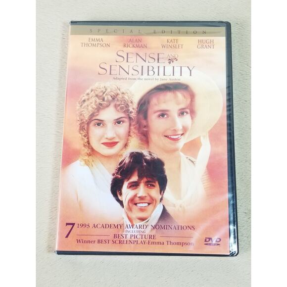 Sense And Sensibility DVD NEW Sealed Video Movie 1995 Dolby Digital Widescreen - Picture 1 of 10